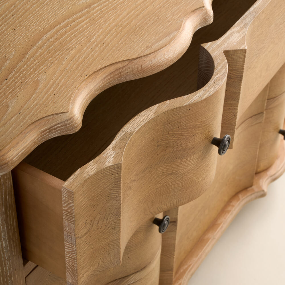 Aureum Grande 3 Drawer Chest, Weathered Oak